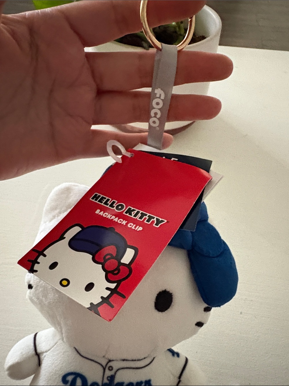 ⚾️💙Hello Kitty Dodgers Plush — White & Blue - Picture 3 of 6